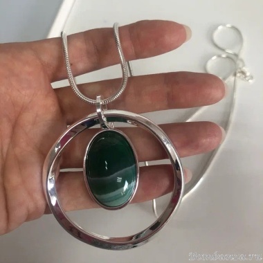 Колье Fiore Luna, GREEN QUARTZ